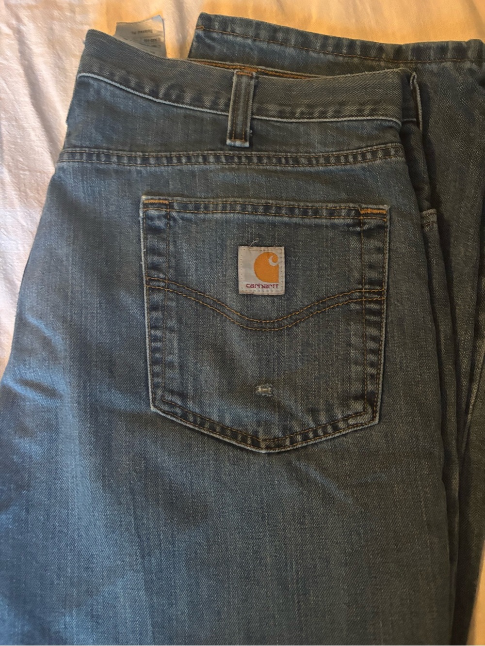 Carhartt Men's Medium Blue Relaxed-Fit Jeans
